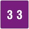 Smead Label, Dcc, Endtab, 3, Prple Pk SMD67423 - alternate 1